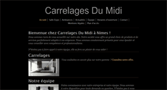 Desktop Screenshot of carrelagesdumidi.com