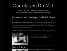 Tablet Screenshot of carrelagesdumidi.com